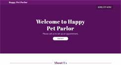 Desktop Screenshot of happypetparlor.com