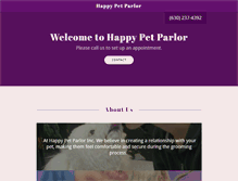 Tablet Screenshot of happypetparlor.com